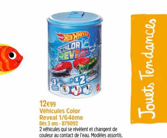 véhicules color reveal 1-64ème