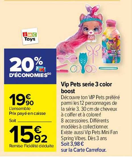 vip pets serie 3 color boost
