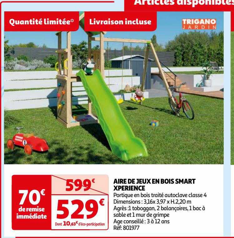 air de jeux en bois smart xperience