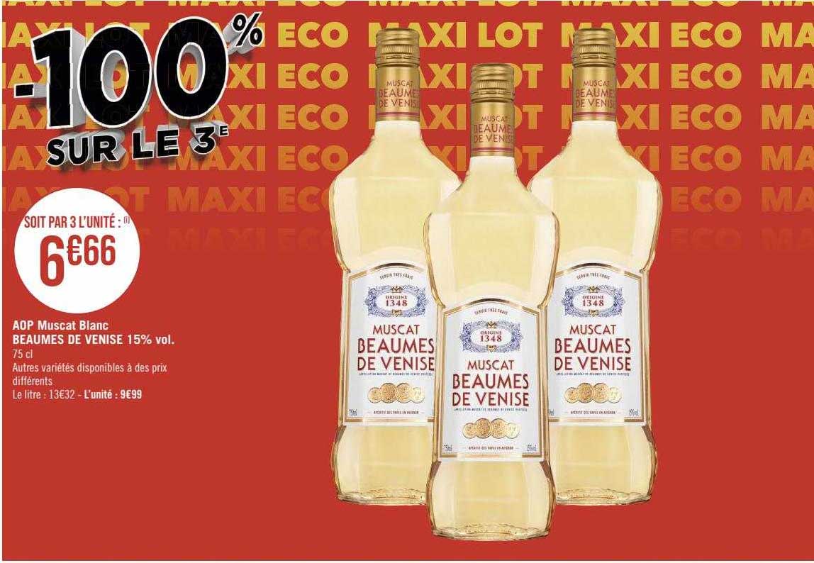 aop muscat blanc beaumes de venise 15% vol.