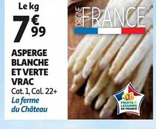 asperge blanche et verte crac