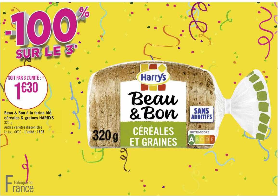 beau & bon à la farine blé céréales & graines harrys