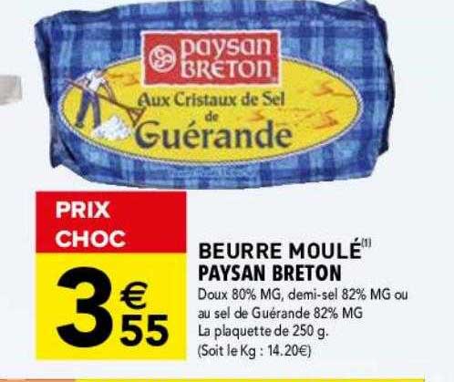 Beurre Moulé Paysan Breton