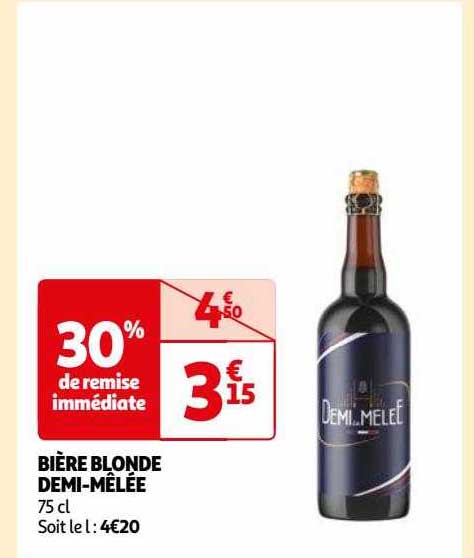 Bière Blonde Demi-mêlée