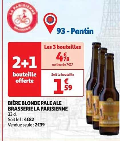 bière blonde pale ale brasserie la parisienne