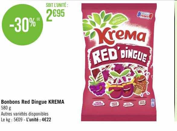 Bonbons Red Dingue Krema