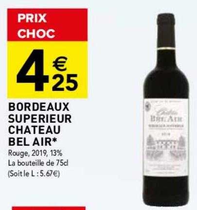 bordeaux supérieure château bel air