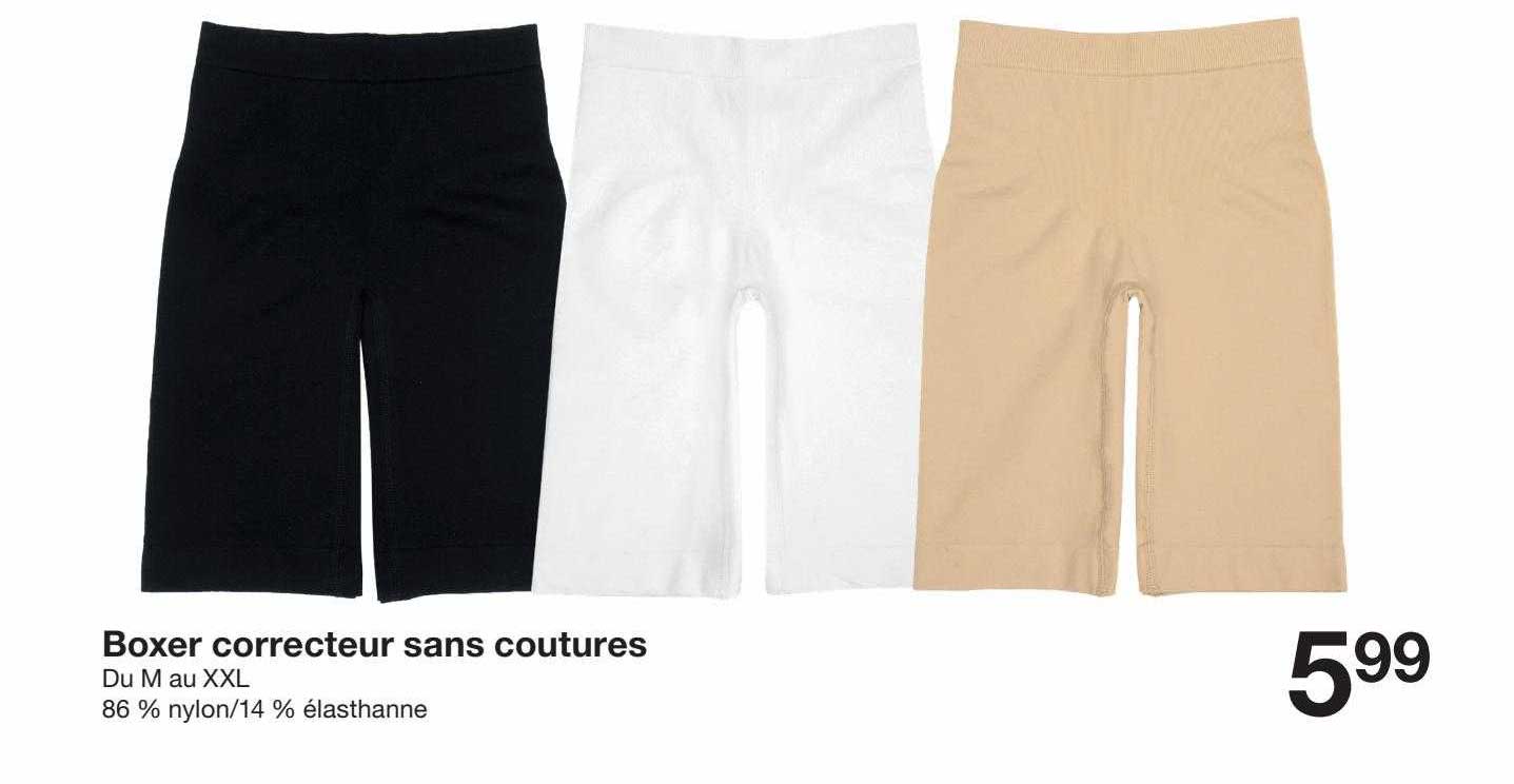 boxer correcteur sans coutures