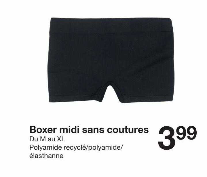 boxer midi sans coutures