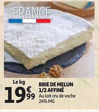 brie de melun 1-2 affiné