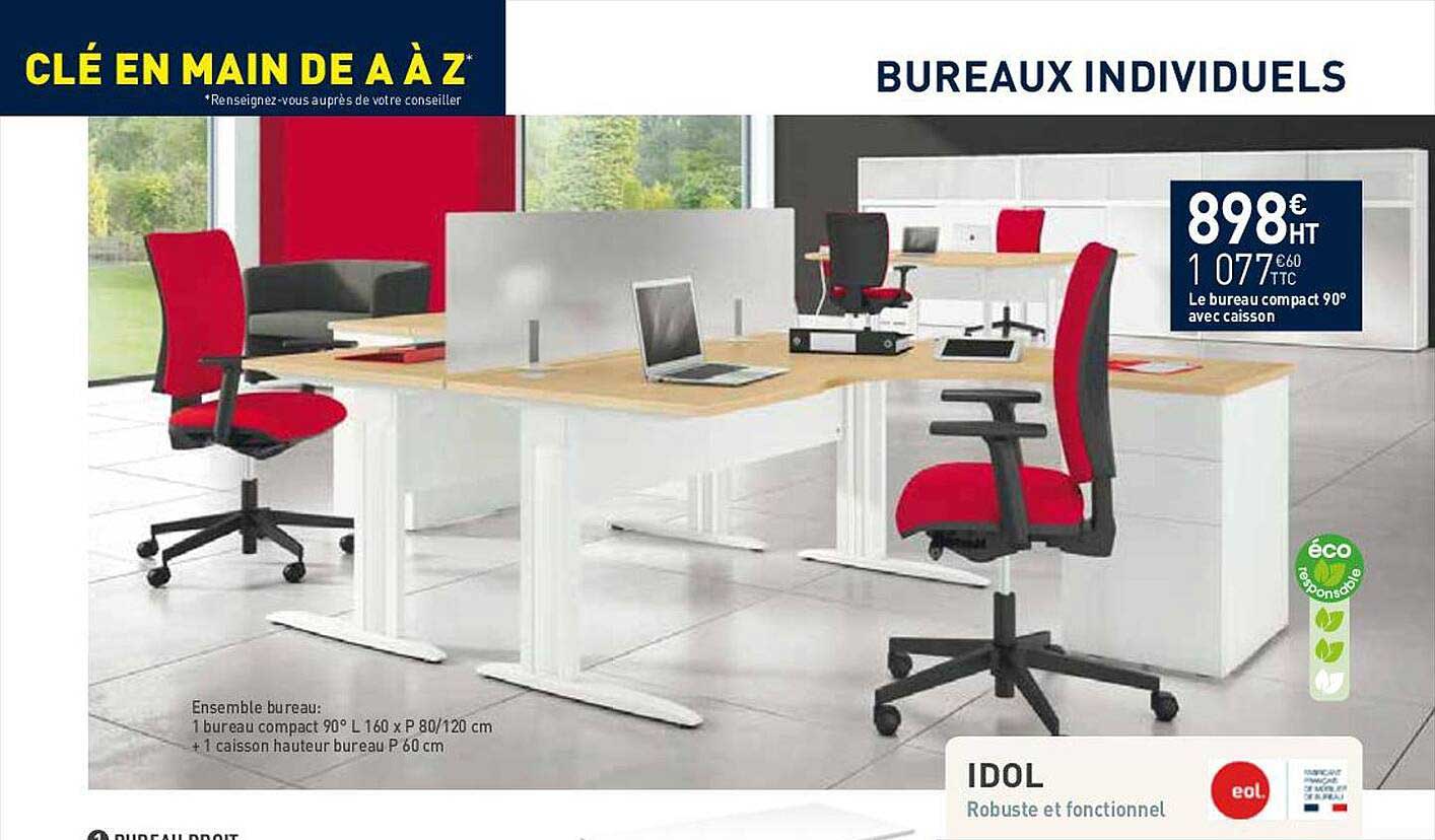 bureaux individuels idol