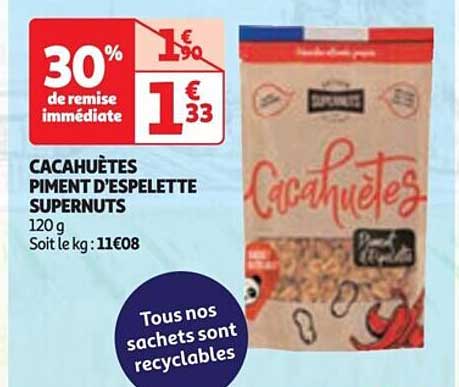 cacahuètes piment d'espelette supernuts