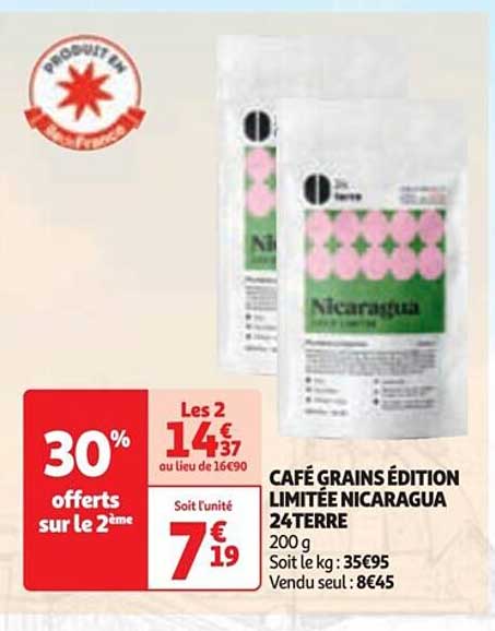café grain édition limitée nicaragua 24terre