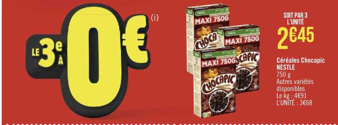 Céréales Chocapic Nestlé