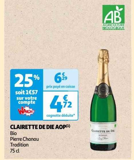 clairette de die aop bio pierre chanau tradition