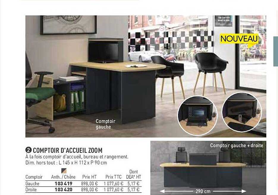 comptoir d'accueil zoom