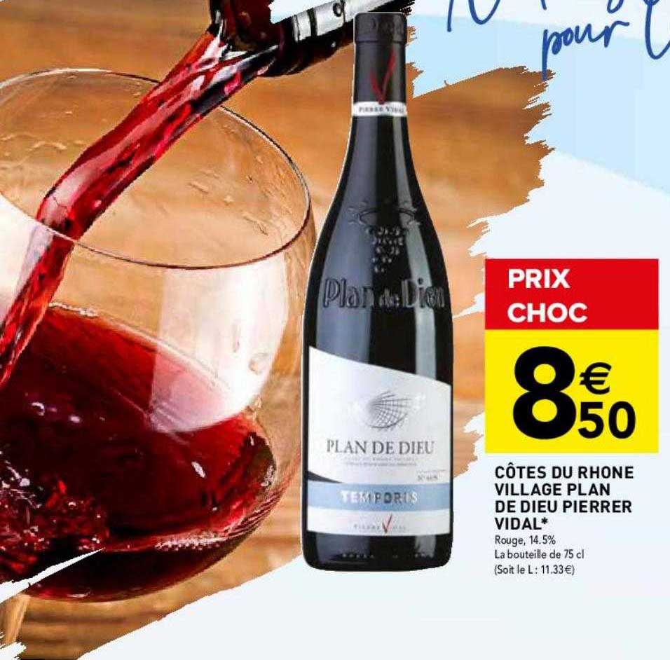 côtes du rhône village plan de dieu pierrer vidal