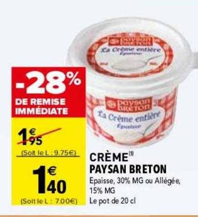 crème paysan breton