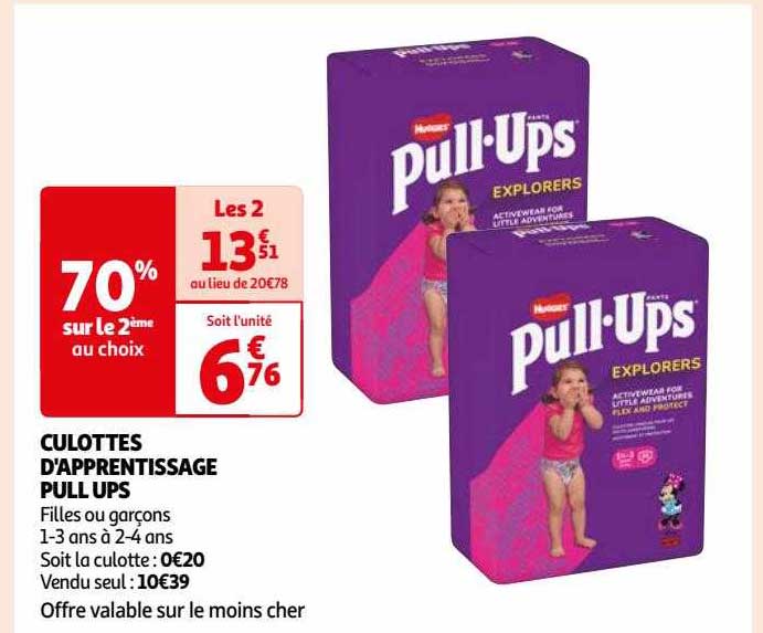 culottes d'apprentissage pull ups