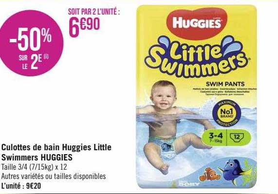 culottes de bain huggies little swimmers huggies