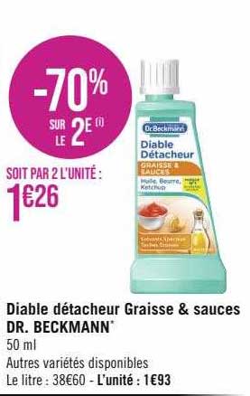 diable détacheur graisse & sauces dr. beckmann