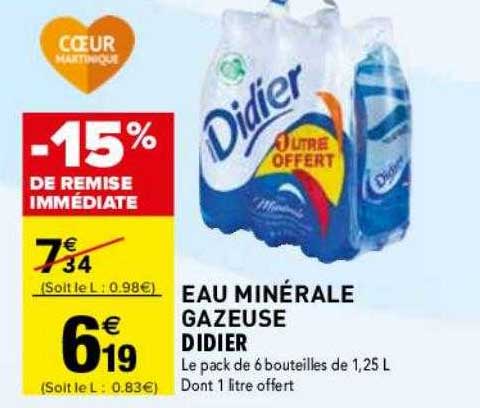 eau minérale gazeuse didier
