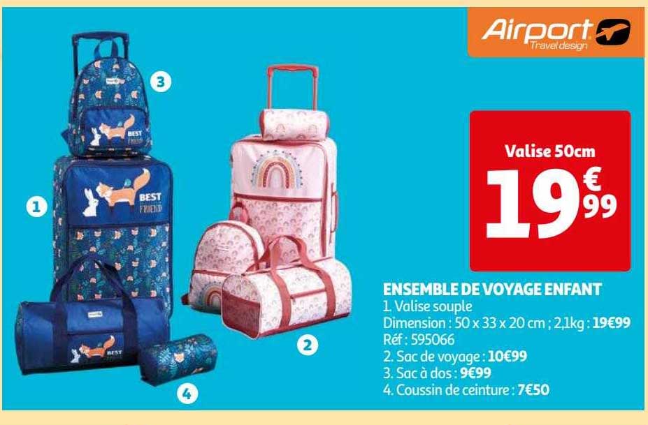 ensemble de voyage enfant airport