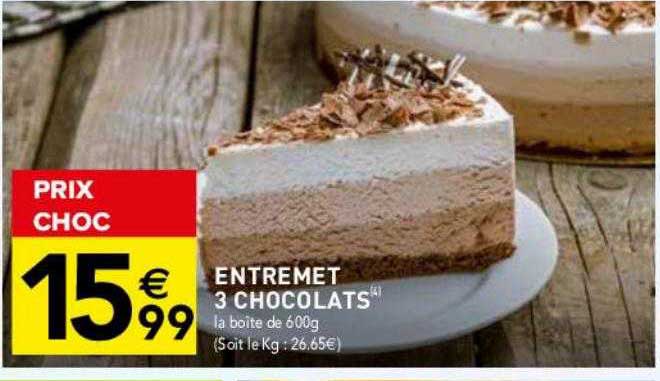 entremet 3 chocolats