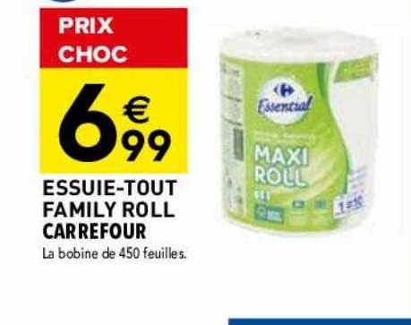 essuie-tout family roll carrefour