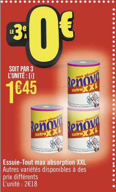 essuie-tout max absorption xxl