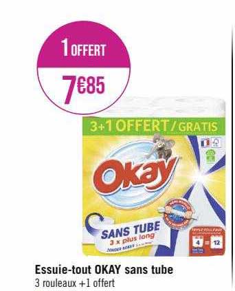 essuie-tout okay sans tube
