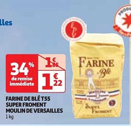 farine de blé t55 super froment moulin de versailles