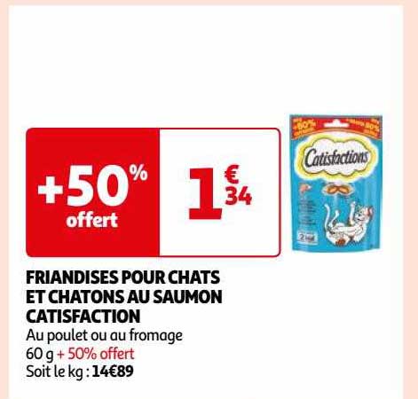 Friandises Pour Chats Et Chatons Au Saumon Catisfaction