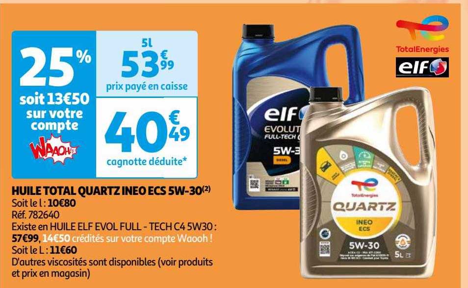 huile total quartz ineo ecs 5w-30 totalEnergies