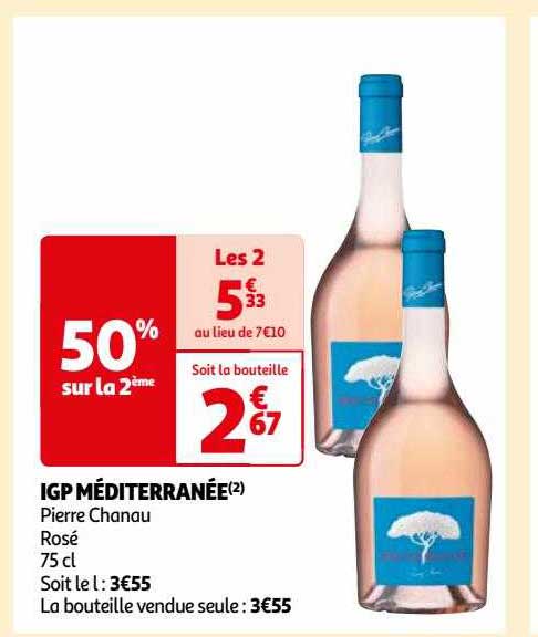 igp méditerranée pierre chanau rosé