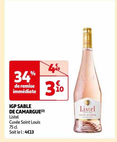 igp sable de camargue listel cuvée saint louis