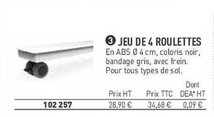 Jeu De 4 Roulettes
