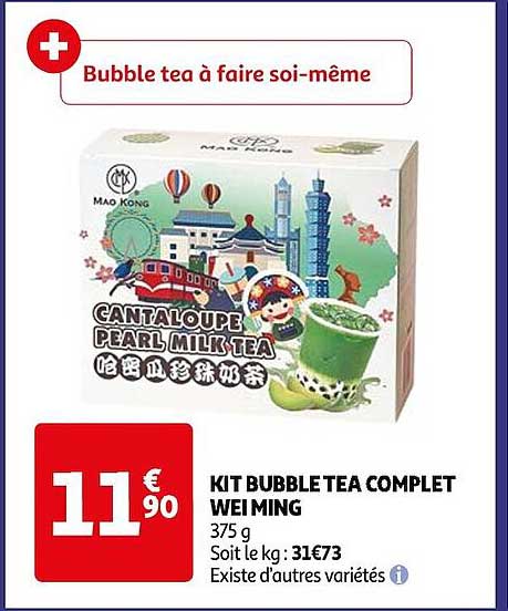 kit bubble tea complet wei ming
