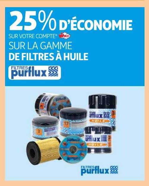 la gamme de filtres à huile filtres purflux