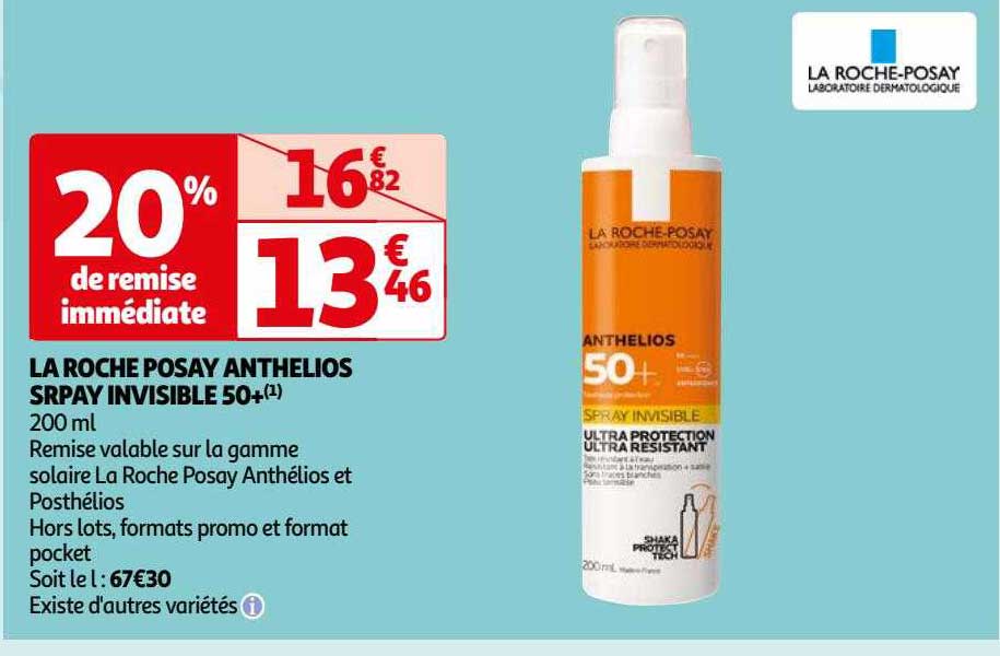 la roche posay anthelios spray invisible 50+