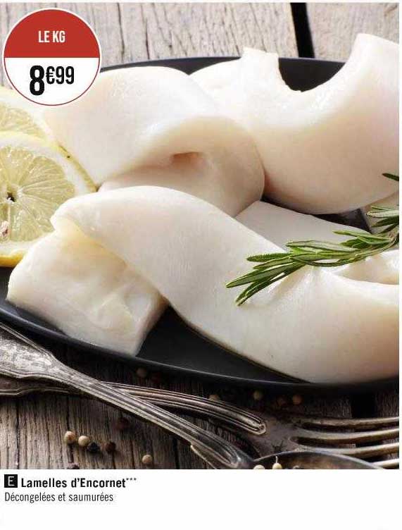 lamelles d'encornet