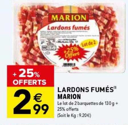 lardons fumés marion