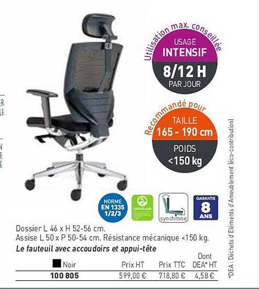 Le Fauteuil Avec Accoudoirs Et Appui-tête