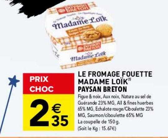 le fromage fouetté madame loïk paysan breton