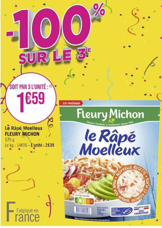 le râpé moelleux fleury michon