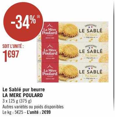 le sablé pur beurre la mère poulard
