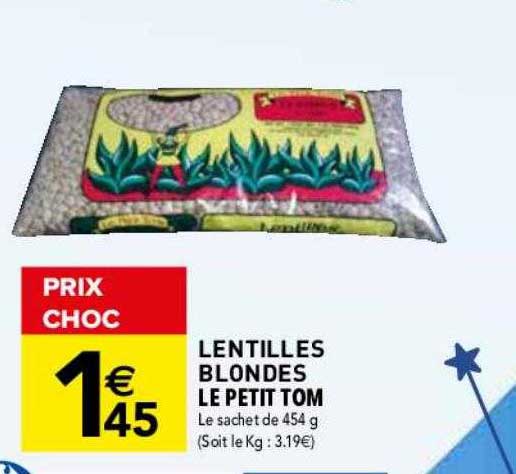 lentilles blondes le petit tom