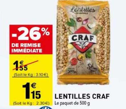 Lentilles Craf