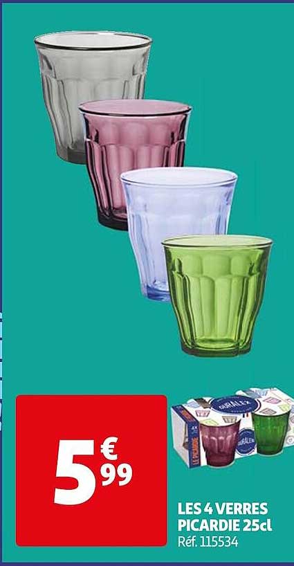 les 4 verres picardie 25cl