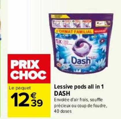 lessive pods all in 1 dash